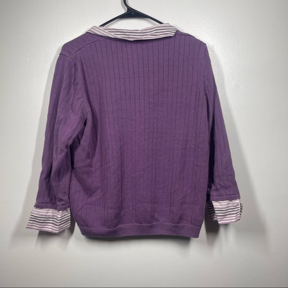 Purple Alfred Dunner Sweater - Picture 6 of 6